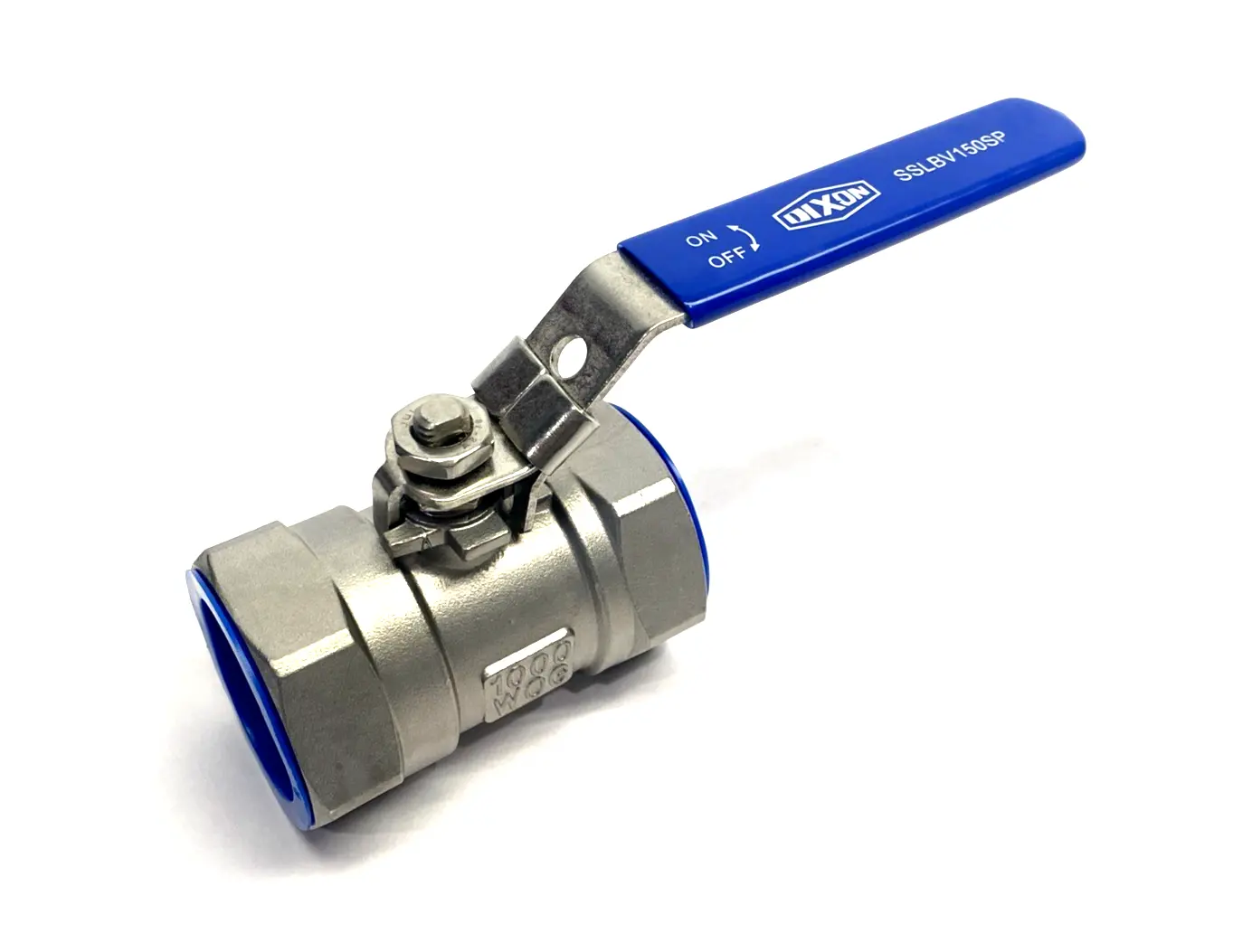SSLBV150SP | Dixon  Stainless Steel Ball Valve, Lockable Handle 1-1/2" NPT 1000 WOG - New – Open box