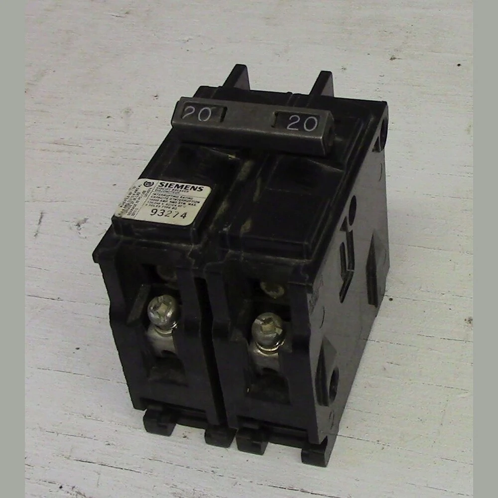 Siemens 2 Pole 20 Amp Type BQ Bolt-on Breaker