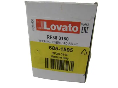 NEW LOVATO RF380160 OVERLOAD RELAY