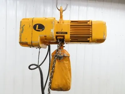 Harrington NER005LD 1/2 Ton Electrc Chain Hoist 14/5 FPM 2 Speed 9' Lift 3PH
