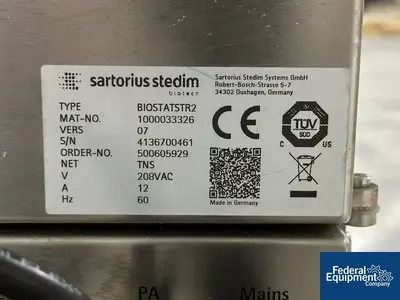 USED Sartorius Sartorius Stedim 500L Single-Use Bioreactor