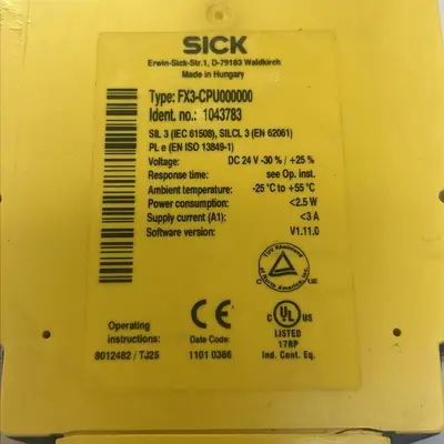 Used SICK FX3-CPU000000 PLC Input & Output Ohio US | Surplus Asset Holdings #1234626