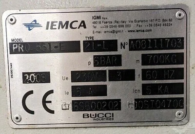USED 2008 IEMCA PRODIGY 551