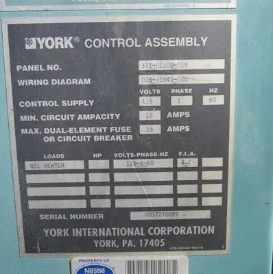USED YORK YSCACAS2-CJD
