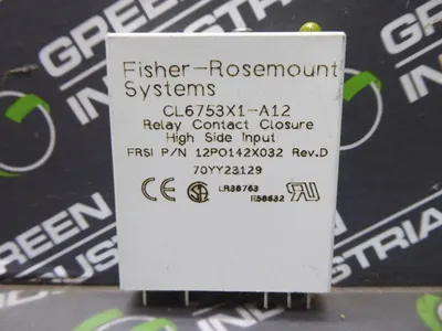 Fisher Rosemount CL6753X1-A12 Contact Closure Input Relay 12P0142X032 Rev.D Used