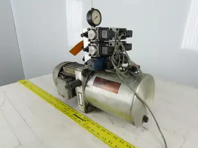 Hydro Pneumatics PMC 6 3 RVI OM1 G1 Hydraulic Power Unit W/Valve Stack 460V 3Ph