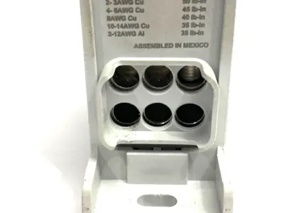 USED COOPER BUSSMANN POWER DISTRIBUTION BLOCK 600V 380A