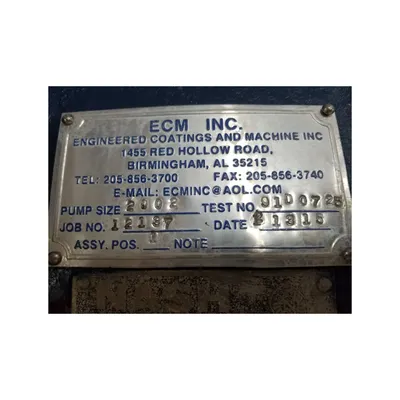 USED THE NASH ENGINEERING CO. CL2002