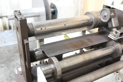 18" X 3-1/2" WALLNER MODEL 4680 PRECISION PACKAGE SLITTING LINE: STOCK #10278