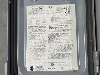 USED SQUARE D CH361AWK