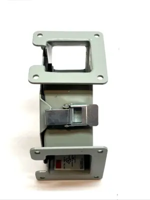 F22LTA | Hoffman  Wireway Tee 2.5"x2.5" Lay-In Hinged Cover Gray Steel - Used