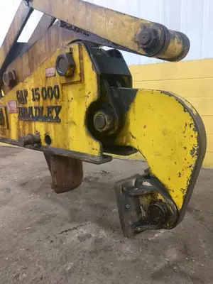 15,000 LB 7.5 TON BRADLEY SINGLE RIM VERTICAL COIL LIFTING TONG SCISSOR TYPE COIL LIFT: STOCK #14208