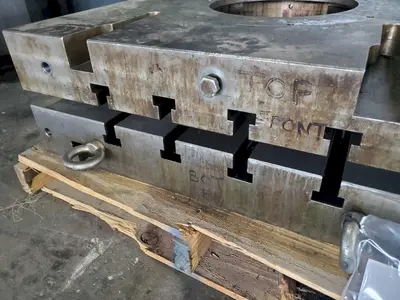 38" X 38" T-SLOTTED BOLSTER PLATE. STOCK # 0637123