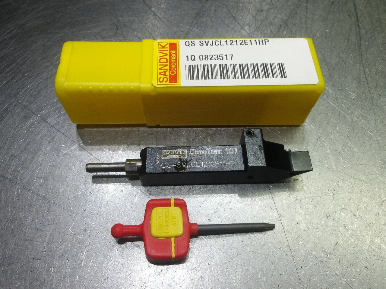 Sandvik QS 12mmx12mm Coolant Thru Lathe Tool Holder QS-SVJCL1212E11HP (LOC2298A)