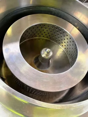 Rousselet Robatel RC 30 VxR XP basket centrifuge, Hastelloy C-22.