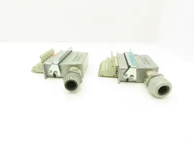 Phoenix Contact 24-Pin 16A Male Female Connector HC-KA Terminals Lot of 4
