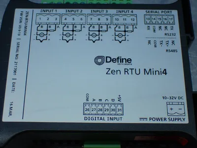 New | in-Stock DEFINE ZEN RTU MINI 4 Input / Output Modules | HGR 24 #733451