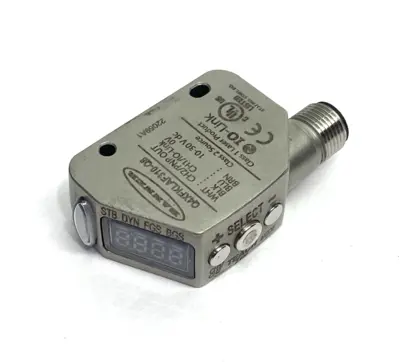 USED BANNER ENGINEERING IO-LINK RUGGED LASER DISTANCE SENSOR, ADJUSTABLE FLD 97341