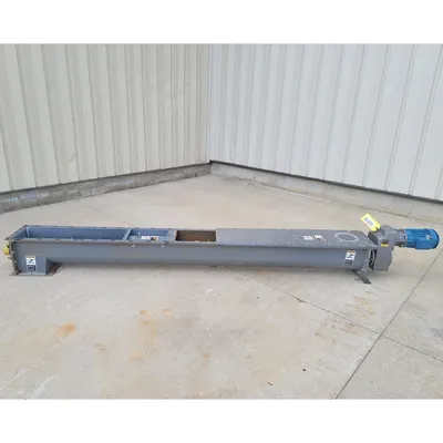 Used 9" dia. X 9'L Industrial Screw Auger Conveyor Feeder