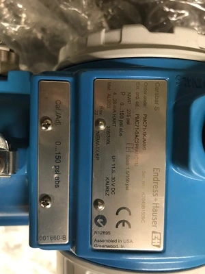 Endress + Hauser Cerabar S Pressure Transmitter 3" 150# Unused Condition