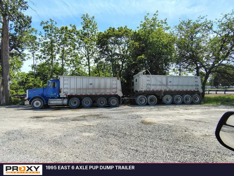Used 1995 EAST 6 AXLE PUP DUMP TRAILER Dump Trailers Michigan US | Proxy Equipment #1388963