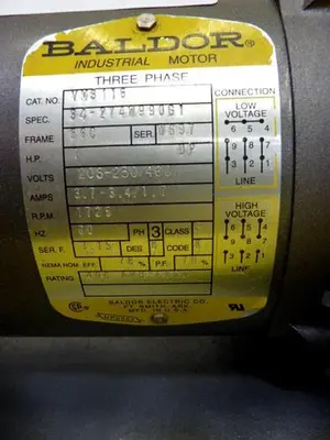 USED BALDOR VM3116