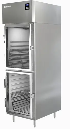 Delfield 032-6025XLGH 25 1/2" One Section Reach-In Refrigerator, (2) Right Hinge Glass Doors, 115v