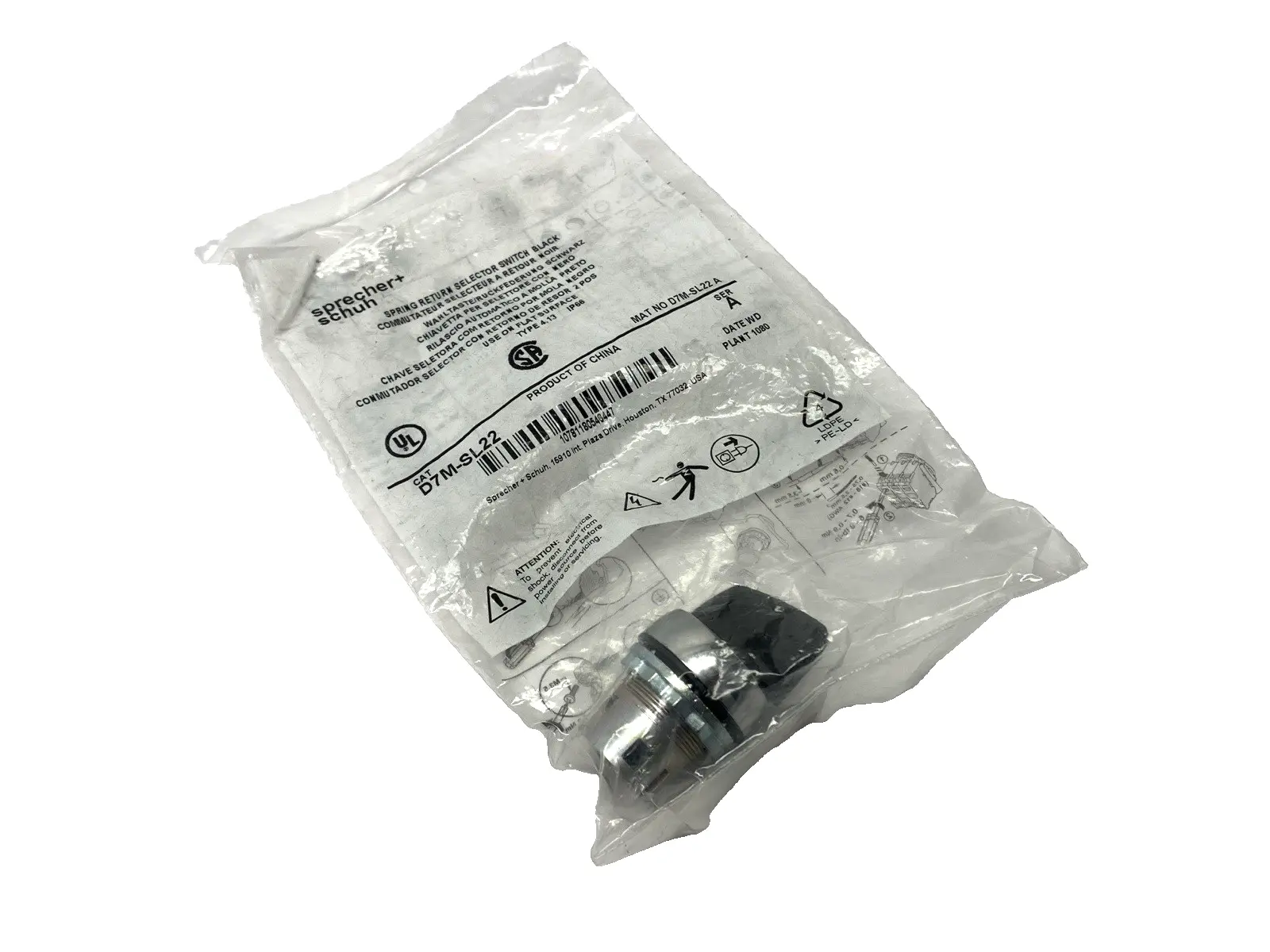 New | in-Stock Sprecher + Schuh Ser A Spring Return Selector Switch Black 22mm 2-Pos Relays & Switches Michigan US | Maverick Industrial Sales #1398484