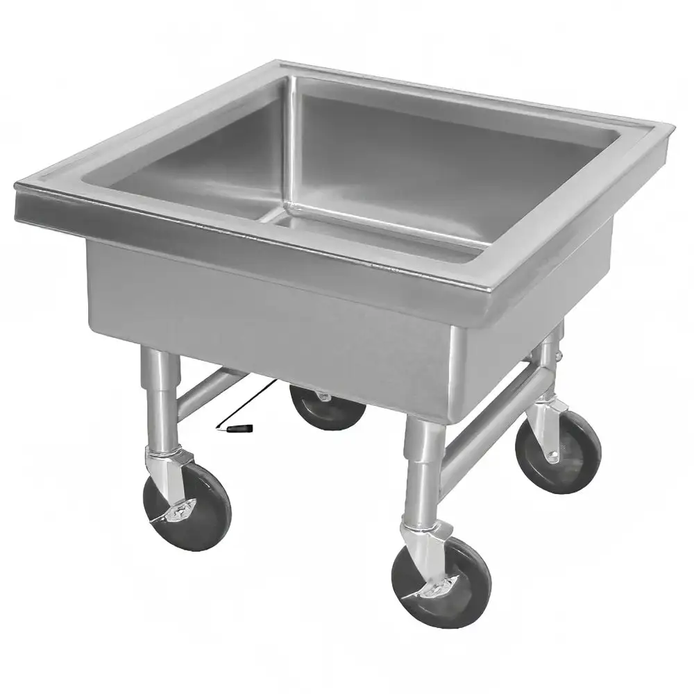 Advance Tabco 9-FSS-20-EC-X 20"H Portable Soak Sink w/ 8"D Bowl, Drain Connection
