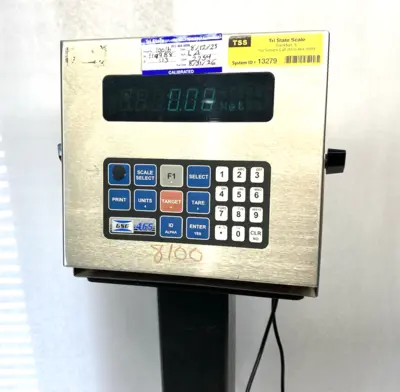 USED SPX GSE SCALE SYSTEMS MODEL 4400 FLOATING BEAM™ SCALE PLATFORM SYSTEM, DIGITAL READOUT