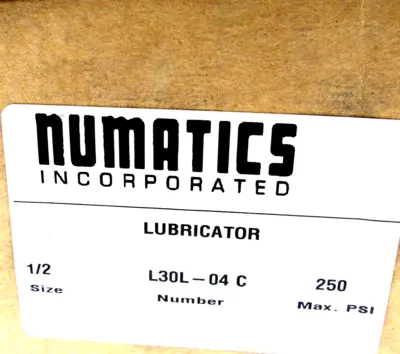 NEW NUMATICS L30-04 C LUBRICATOR 1/2" L3004C