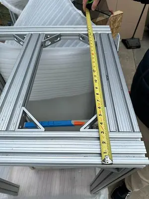ALUMINUM STRUCTURAL FRAMING 26" W x 28" L x 44" H