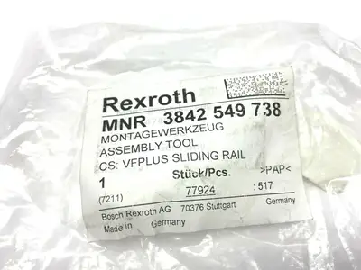 3 842 549 738 | Rexroth 3842549738 Slide Rail Assembly Tool - New