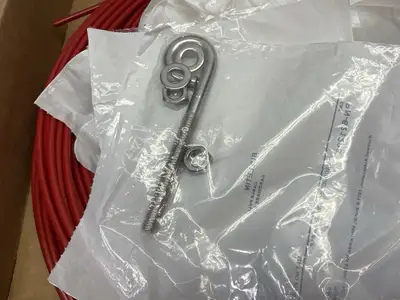 USED SICK WIRE DRAW MECHANISM KIT, NO ROPE TENSIONER, 50M ROPE, 22X EYEBOLT