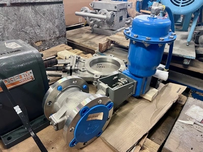 4" Neles Jamesbury Stainless Steel V-Ball Control Valve