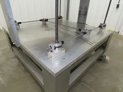 1" Aluminum Top Machine Base Weld Table 45x43" Work Bench Table Joyce Screw Jack
