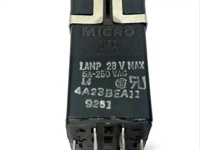 USED HONEYWELL CONTROL RED OFF PUSHBUTTON SWITCH