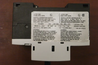 USED SIEMENS 3RV1011-0JA10