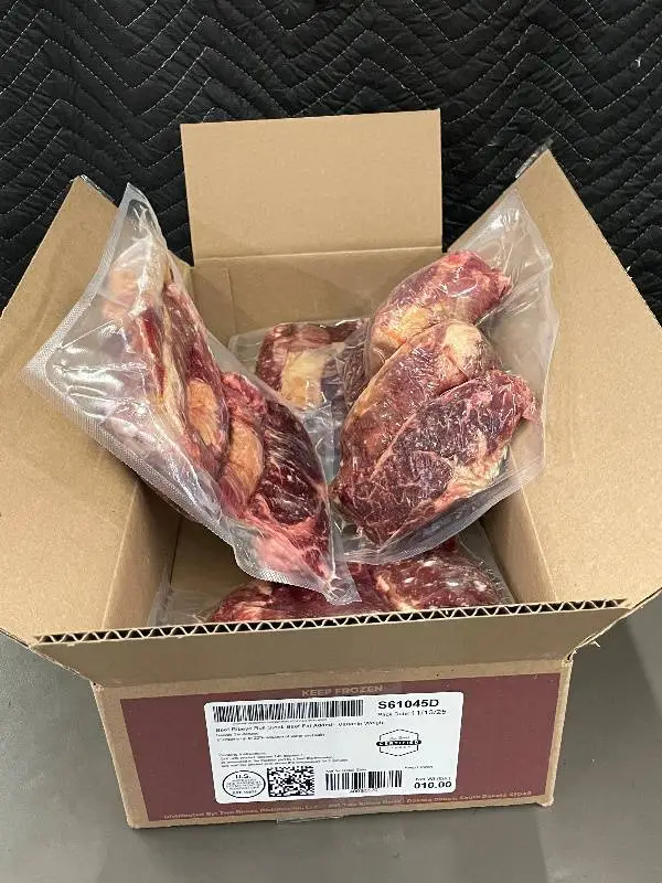 Two Rivers Beef Ribeye Roll Steak - Needle Tenderized, Frozen - 10 lb Box