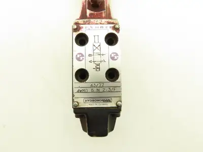 Rexroth HydroNorma 4WMD 5 N2.3/F Hydraulic Directional Valve Manual Rotary Knob