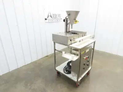 Jost FDLT 60/-35x400 Vibratory Hopper Dosing Feeder Discharge Conveyor Cart 115V