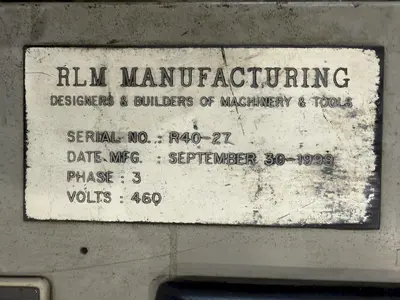 USED 1999 RLM MANUFACTURING R40