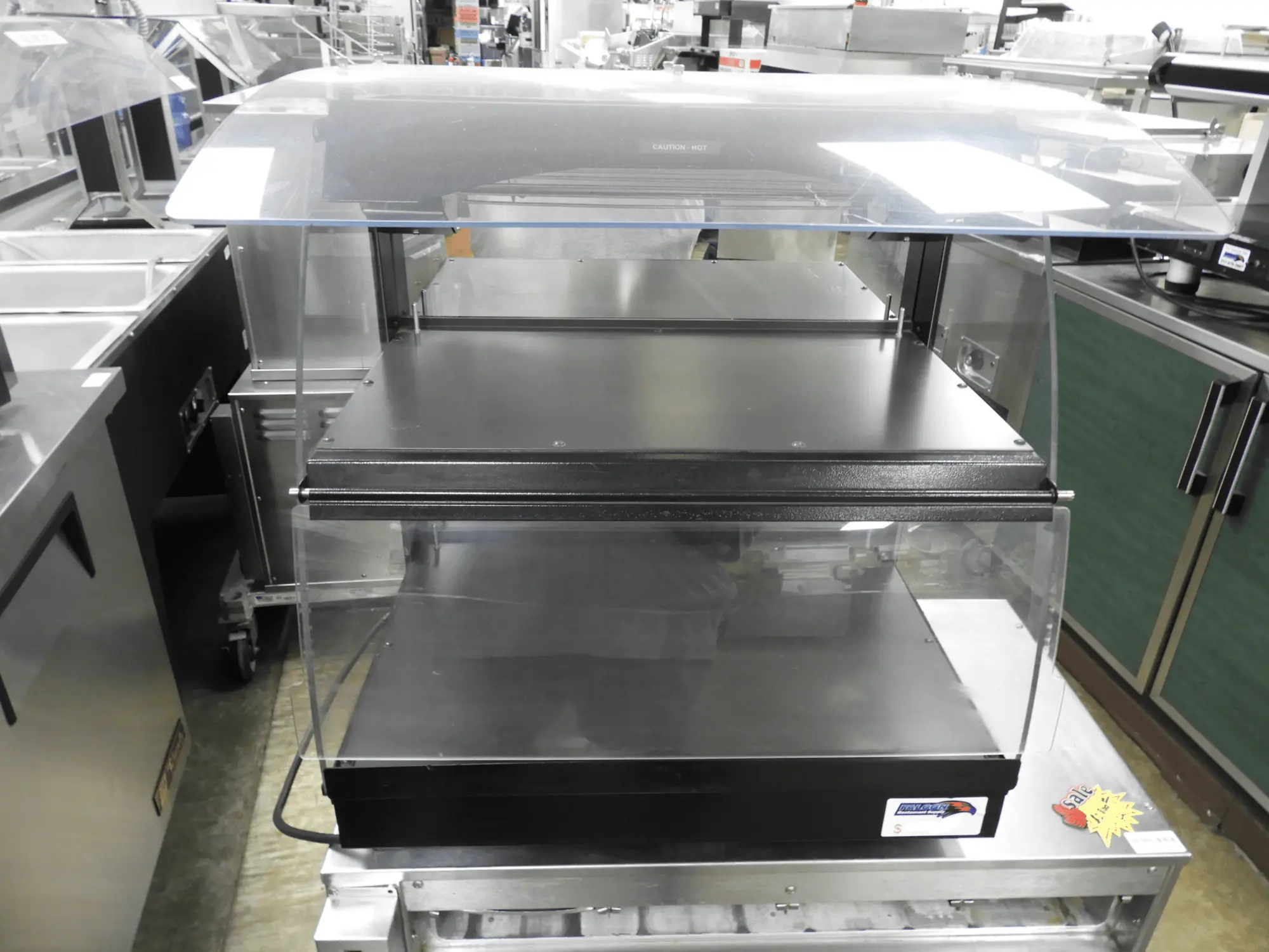 Used Hatco Used Hatco GRHW-1D Mini-Merchandising Warmer, Heated Holding Glass-Shelf Display 120V 1540W Countertop Display Warmers Illinois US | Falcon Restaurant Supply #1376573