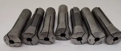 UNBRANDED R8 COLLETS - SET OF 14 (SIZES: 1IN, 7-3/8IN, 2-1/2IN, 1-3/4IN, 2-5/8IN, 1-7/16)