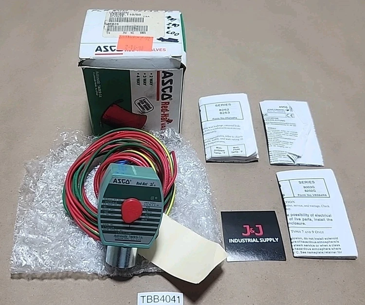 New | in-Stock ASCO L8262G208E Valves/Fittings Indiana US | J&J Industrial Supply #540648