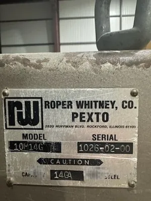 2000 ROPER WHITNEY 10M14 Power Squaring Shears (Gauge) | Used Fab Machines (6)