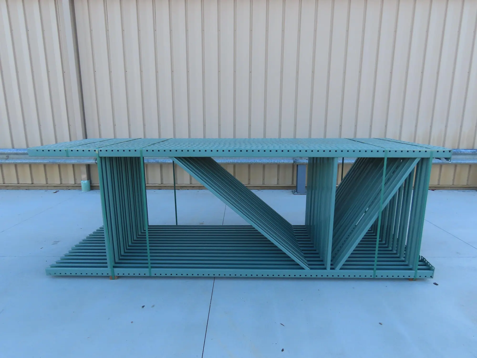 Teardrop Pallet Racking Upright Leg 12' x 4' 23,900 LB 144" x 48" 3"x3" Column