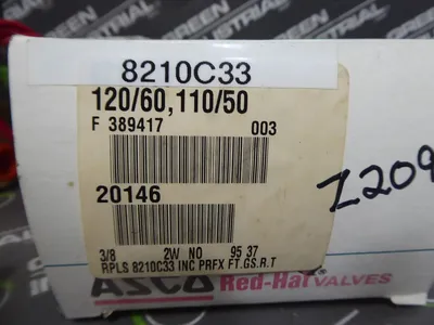 ASCO 8210C33 Red Hat Solenoid Valve New NIB