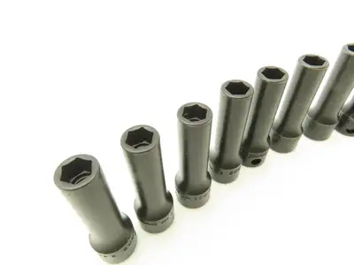 Williams 12M-608 IMP 3/8" Drive 8MM 6 Point Impact Socket Deep 2-1/8"L Lot of 10