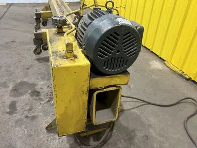 144" WIDE HYDRAULIC CLAMPING FIT-UP TACKING PRESS, FOR WELDING I-BEAMS: STOCK #19478